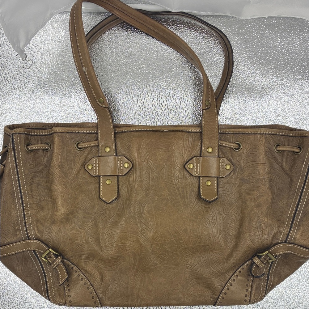 ANTONIO MELANI Tan Leather Tote